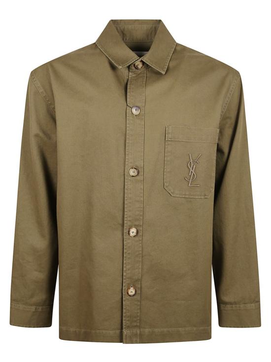 25FW 생로랑 긴팔 셔츠 838697Y253W3530 Brown