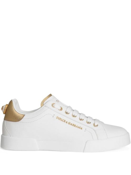 26SS 돌체앤가바나 카프스킨 나파 포르토피노 스니커즈 CK2329AN2988B996 White