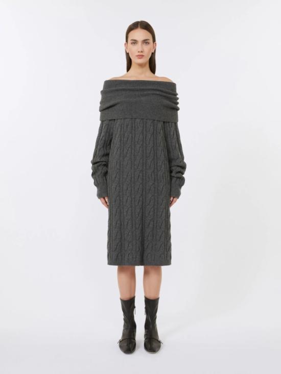 25FW 막스마라 미디 원피스 2526326022650010 Grey - MAX MARA