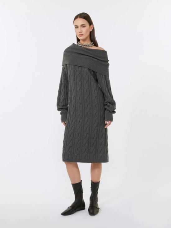 25FW 막스마라 미디 원피스 2526326022650010 Grey - MAX MARA