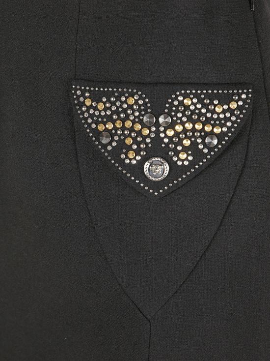 25FW 베르사체 숏 스커트 10217771A127891B000 Black - VERSACE