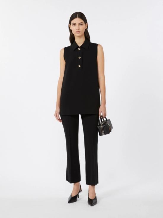 25FW 막스마라 스트레이트 팬츠 2526136021650001 Black - MAX MARA