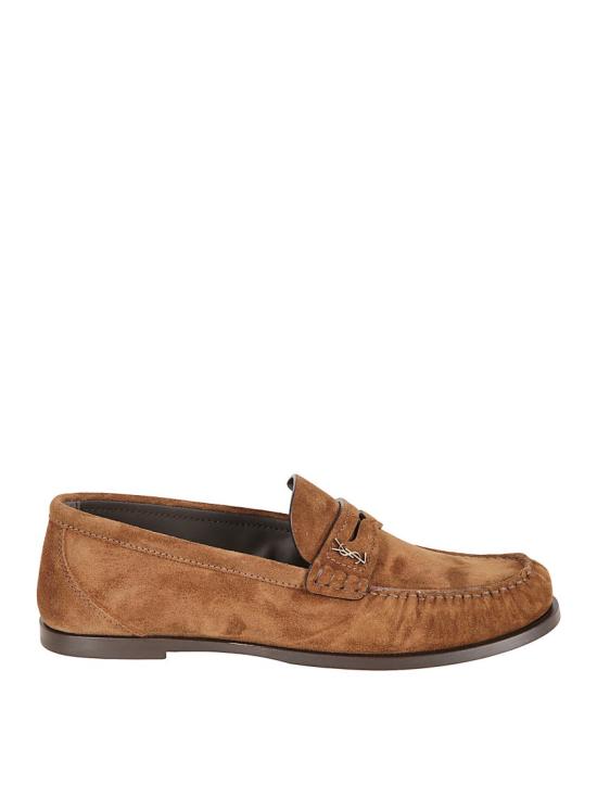 25FW 생로랑 스웨이드 페니로퍼 8211732OYAA2732 Brown