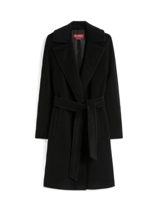 25FW 막스마라 더블 브레스트 미디 코트 2526016112600005 Black