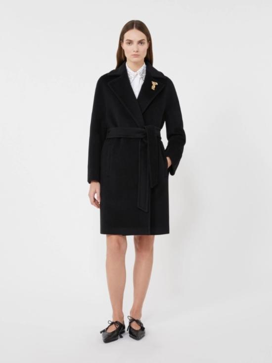 25FW 막스마라 더블 브레스트 미디 코트 2526016112600005 Black - MAX MARA