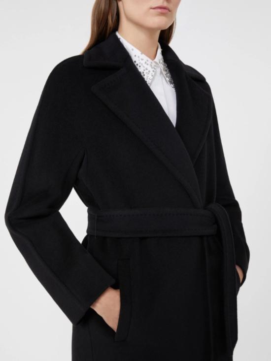 25FW 막스마라 더블 브레스트 미디 코트 2526016112600005 Black - MAX MARA