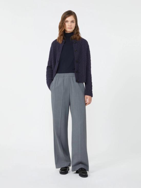 25FW 막스마라 스트레이트 팬츠 2525136032650006 Grey - MAX MARA