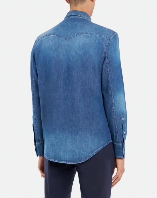 25FW 돈답 데님 셔츠 UC343RDF0272ULP4DU800 Blue - DONDUP