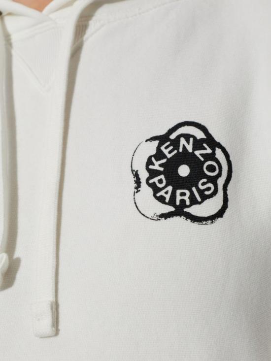 26SS 겐조 후드 티셔츠 FG52HO2064MB02 White - KENZO