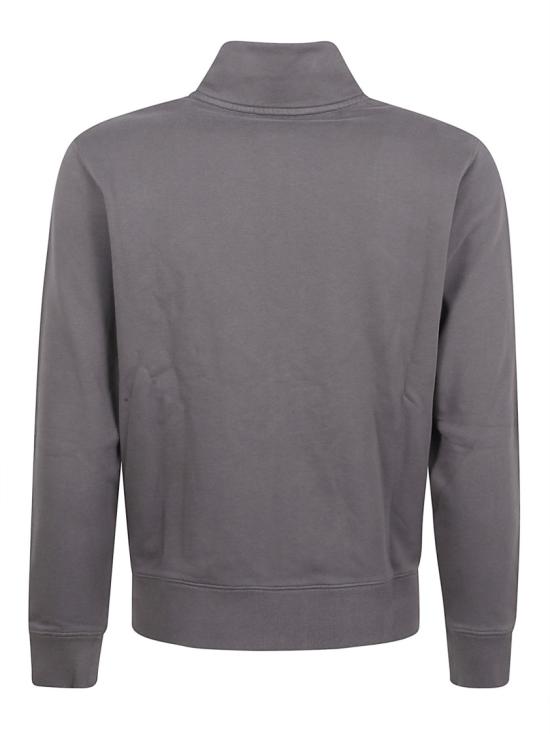 25FW 메종키츠네 폭스 헤드 지퍼 레귤러 스웨트셔츠 PM02134KM0340M P180 Grey - MAISON KITSUNE