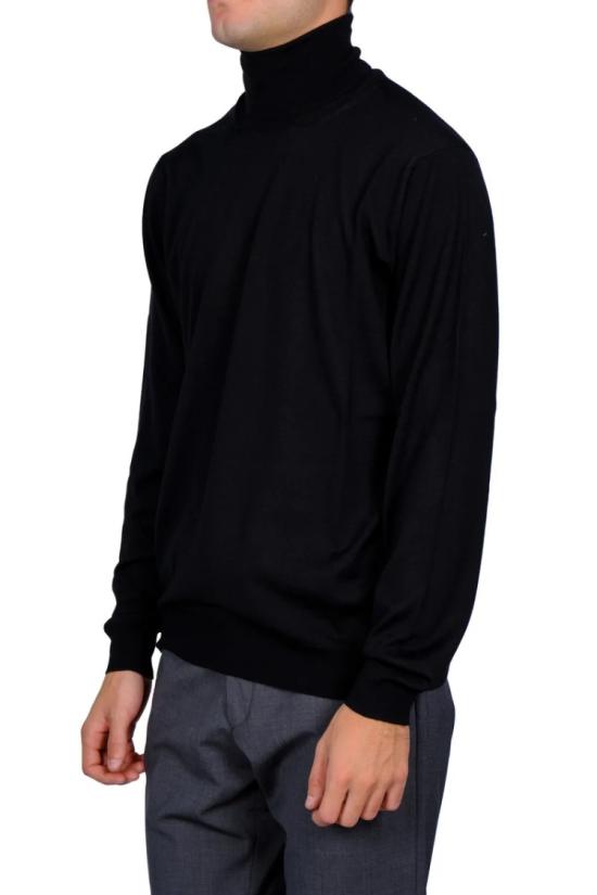 25FW 필리포 드 로렌티스 터틀넥 DV1MLRM16R990 Black - FILIPPO DE LAURENTIIS