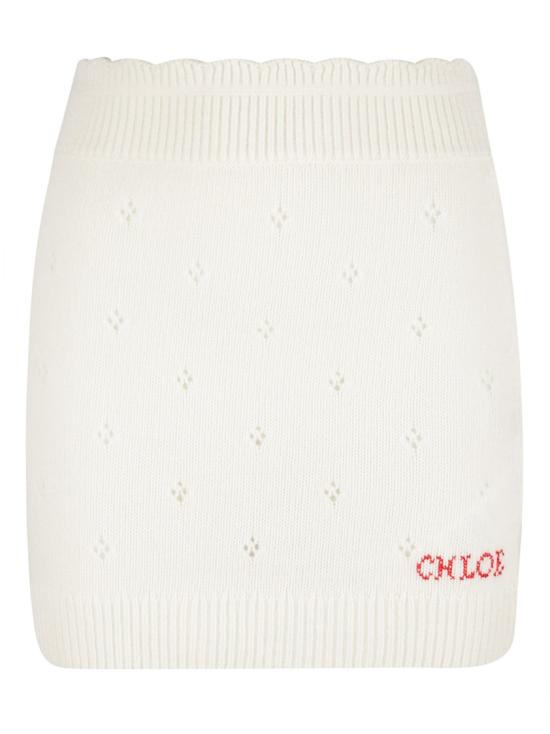 25FW 끌로에 숏 스커트 CH25WMJ06590107 White