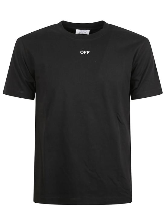 25FW 오프화이트 반팔 티셔츠 OMAA027F25JER0051001 Black