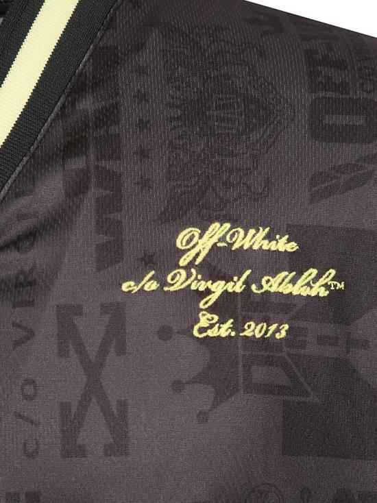 25FW 오프화이트 반팔 티셔츠 OMAD00SF25JER0021010 Black - OFF WHITE