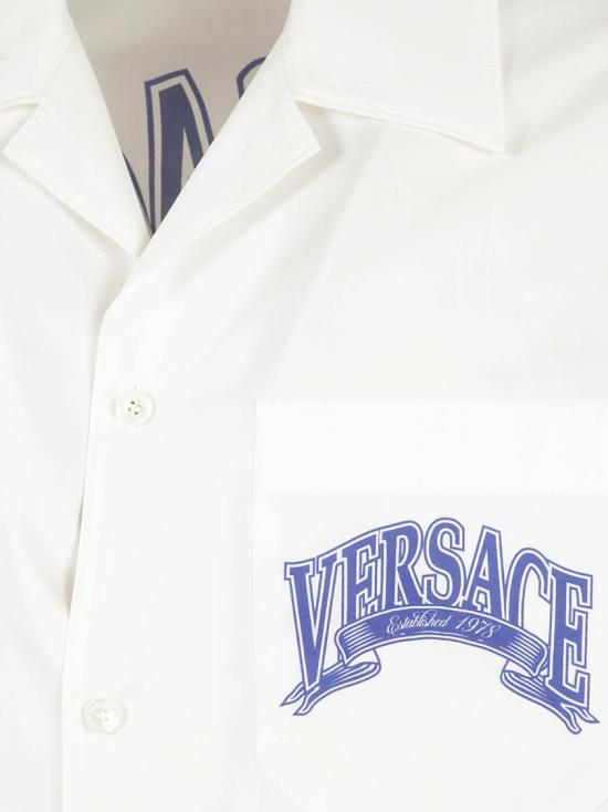 25FW 베르사체 반팔 셔츠 10202931A158445W030 White - VERSACE