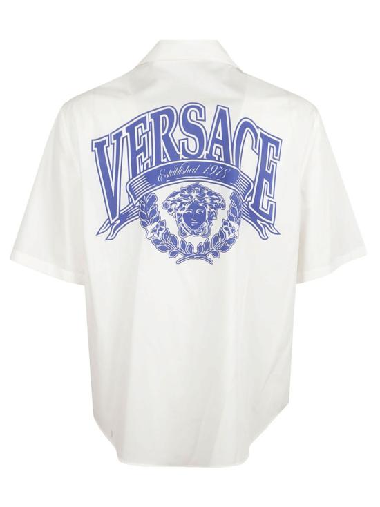 25FW 베르사체 반팔 셔츠 10202931A158445W030 White - VERSACE