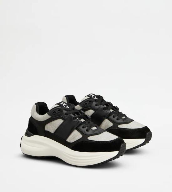 25FW 토즈 레더 스니커즈 XXW81L0JP40UMD019U Black - TODS