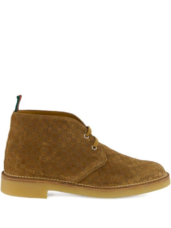 25FW 구찌 웹 앵클 부츠 831283AAEYC2842 Brown