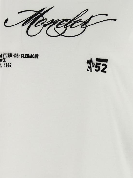 25FW 몽클레어 반팔 티셔츠 K20938C0000589AJS00A White - MONCLER