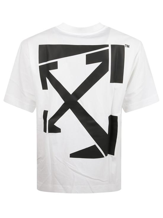 25FW 오프화이트 런 애로우 스케이트 반팔 티셔츠 OMAA120F25JER00F0110 White - OFF WHITE