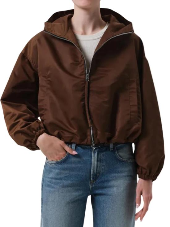  시티즌 오브 휴머니티 자켓 크롭 나일론 윈드브레이커 재킷 - CITIZEN OF HUMANITY