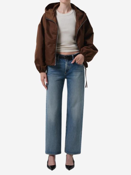  시티즌 오브 휴머니티 자켓 크롭 나일론 윈드브레이커 재킷 - CITIZEN OF HUMANITY