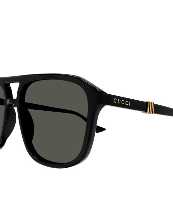  구찌 안경 오버사이즈 에비에이터 선글라스 블랙 - GUCCI