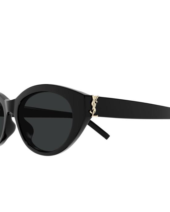  생로랑 안경 이브 생 로랑 청키 오벌 선글라스 블랙 - SAINT LAURENT