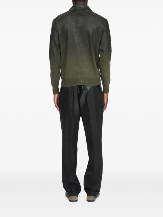 26SS 마르지엘라 폴로 티셔츠 S50GL0075M13236 GREEN BLACK - MAISON MARGIELA