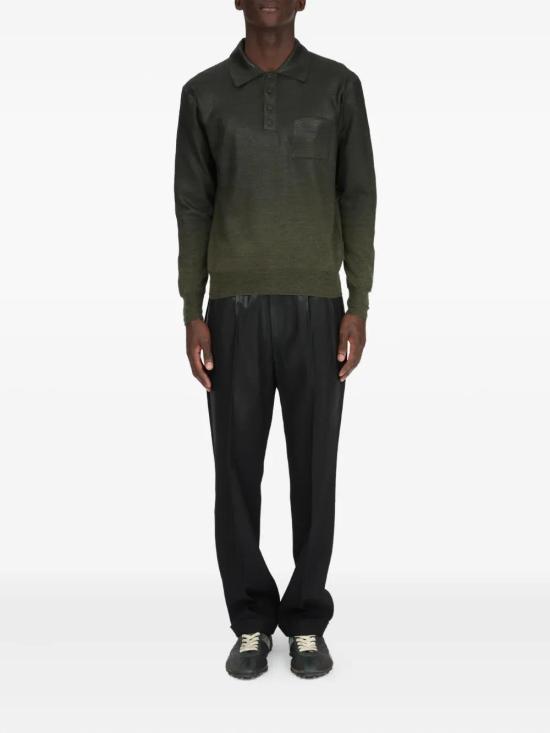 26SS 마르지엘라 폴로 티셔츠 S50GL0075M13236 GREEN BLACK - MAISON MARGIELA