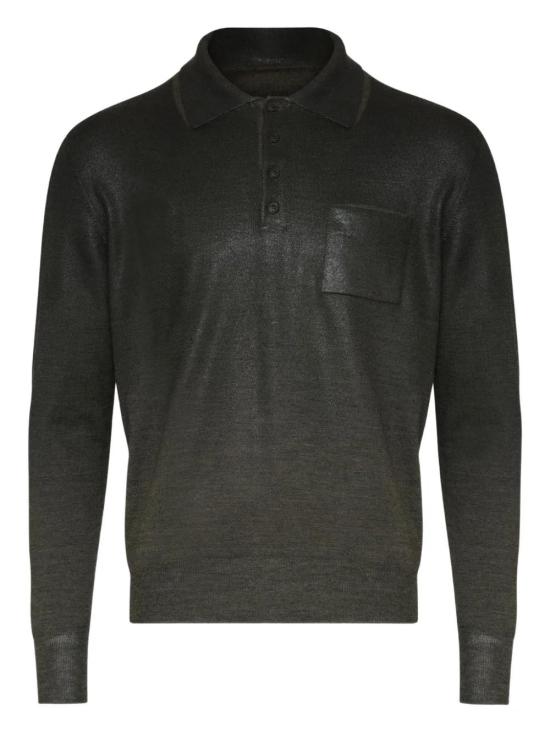 26SS 마르지엘라 폴로 티셔츠 S50GL0075M13236 GREEN BLACK