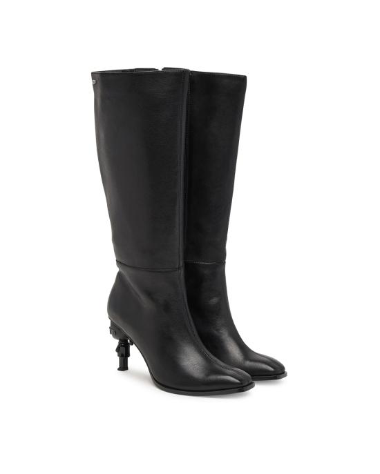 26SS 칼라거펠트 부츠 KL39175 000 black leather NERO - KARL LAGERFELD