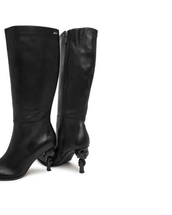 26SS 칼라거펠트 부츠 KL39175 000 black leather NERO - KARL LAGERFELD