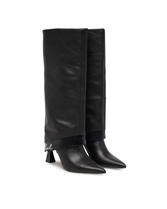 26SS 칼라거펠트 부츠 KL32081 000 black leather NERO - KARL LAGERFELD