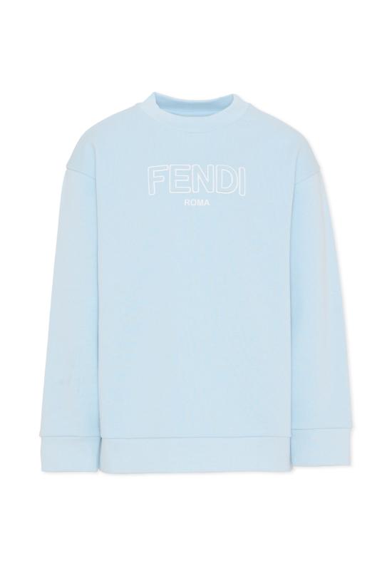 26SS [키즈] 펜디 트레이닝 상의 JUH108 5V0 F0EX7 LIGHT BLUE