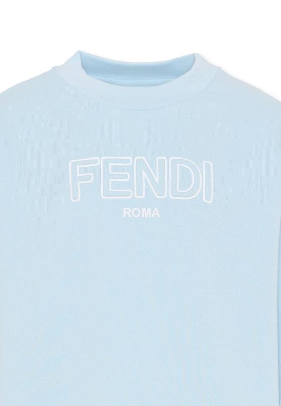 26SS [키즈] 펜디 트레이닝 상의 JUH108 5V0 F0EX7 LIGHT BLUE - FENDI