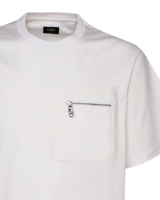 25FW 펜디 반팔 티셔츠 FY1257 APM4F0QA0 White - FENDI