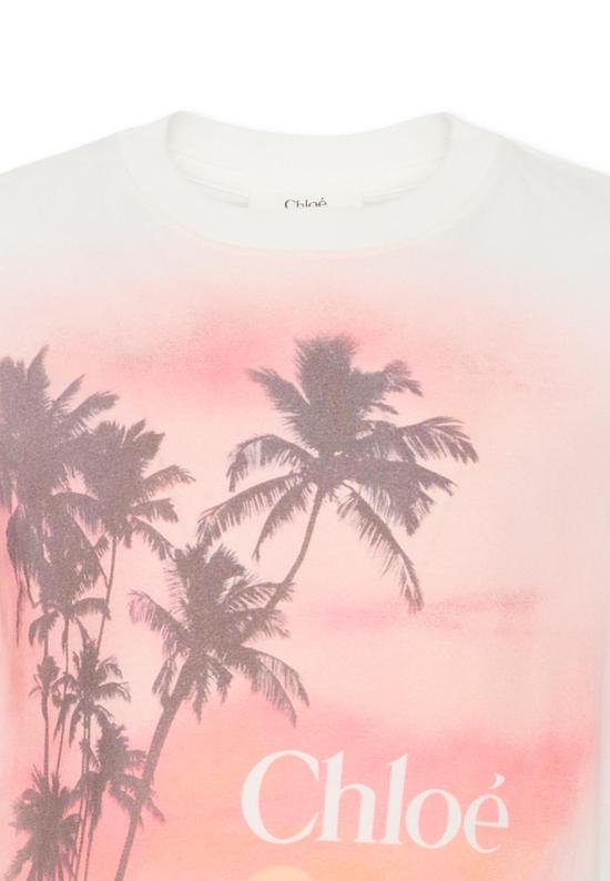 26SS [키즈] 끌로에 티셔츠 C20855 46J IVORY - CHLOE