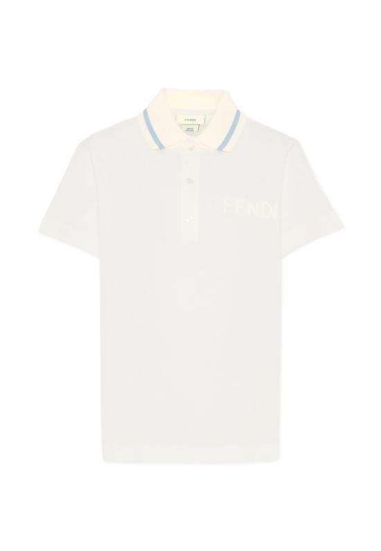 26SS [키즈] 펜디 폴로 셔츠 JMI496 7AJ F0TU9 IVORY