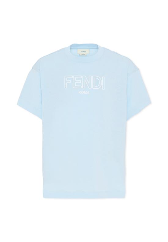 26SS [키즈] 펜디 티셔츠 JUI201 7AJ F0EX7 LIGHT BLUE