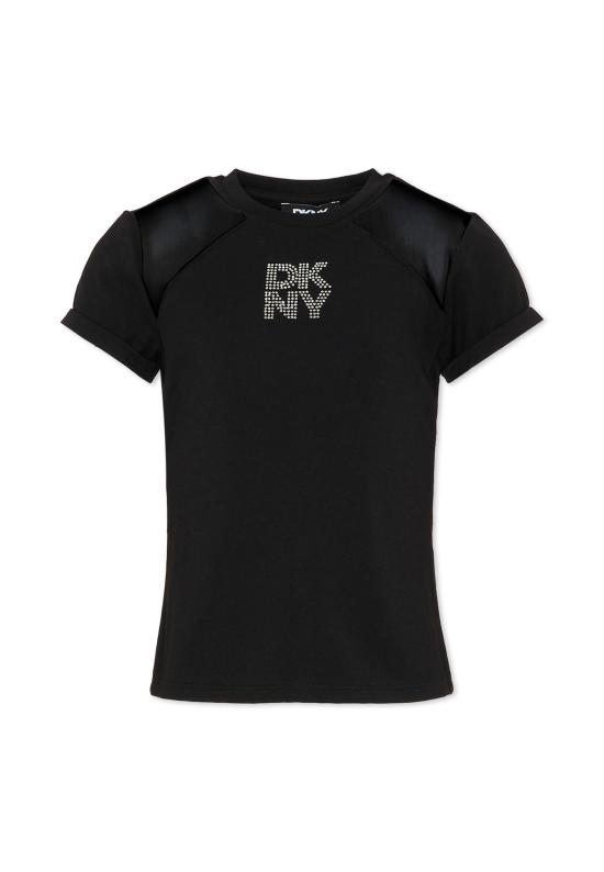 26SS [키즈] 디케이엔와이 티셔츠 D62694 09B BLACK