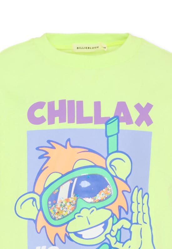 26SS [키즈] 빌리블러쉬 티셔츠 U21697 552 GREEN - BILLIEBLUSH
