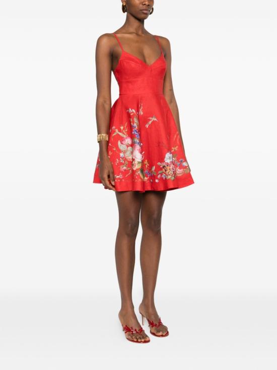 26SS 짐머만 미디 원피스 5963DRS264 REFL Red - ZIMMERMANN