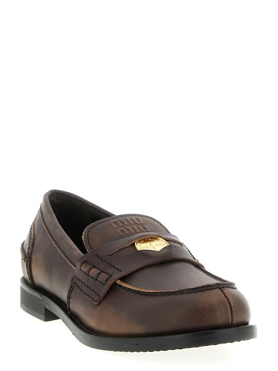 26SS 미우미우 로퍼 5D773DF0203G48F0192 Brown - MIU MIU