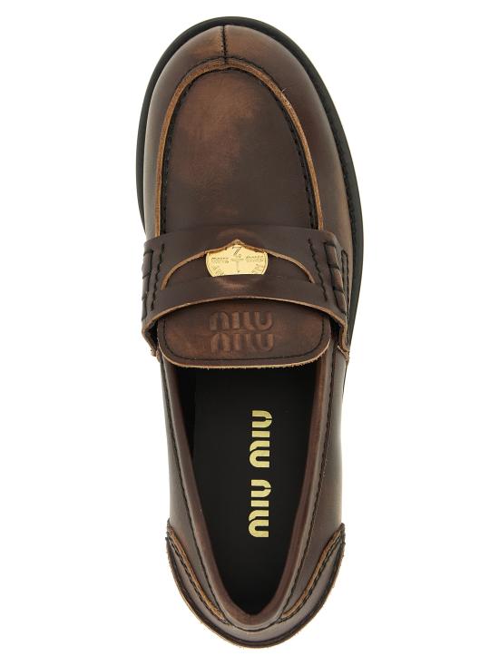 26SS 미우미우 로퍼 5D773DF0203G48F0192 Brown - MIU MIU