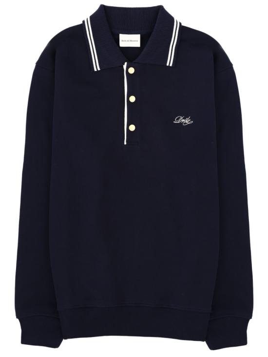 26SS 드롤드무슈 폴로 티셔츠 PL132 CO127NAVY BLUE