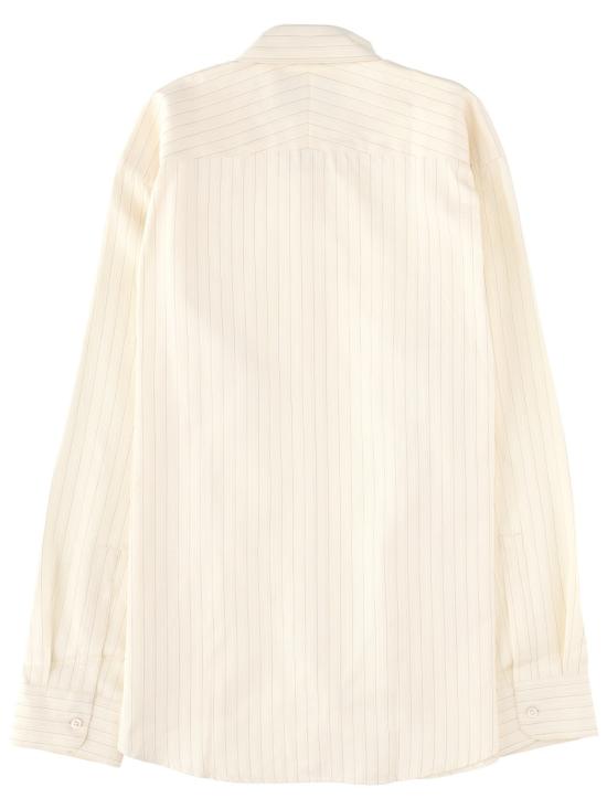 26SS 스튜디오 니콜슨 긴팔 셔츠 VIEWSNM 1126 AMBERSTRIPE IVORY - STUDIO NICHOLSON