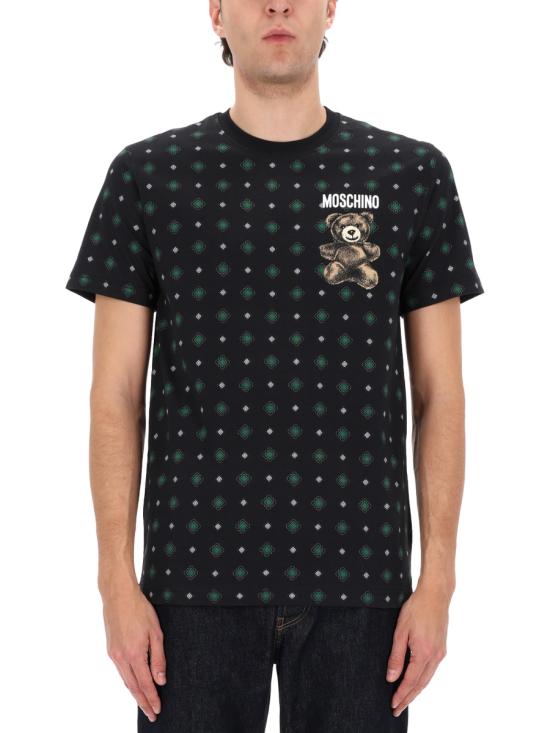 26FW 모스키노 반팔 티셔츠 07190241 2555 BLACK - MOSCHINO
