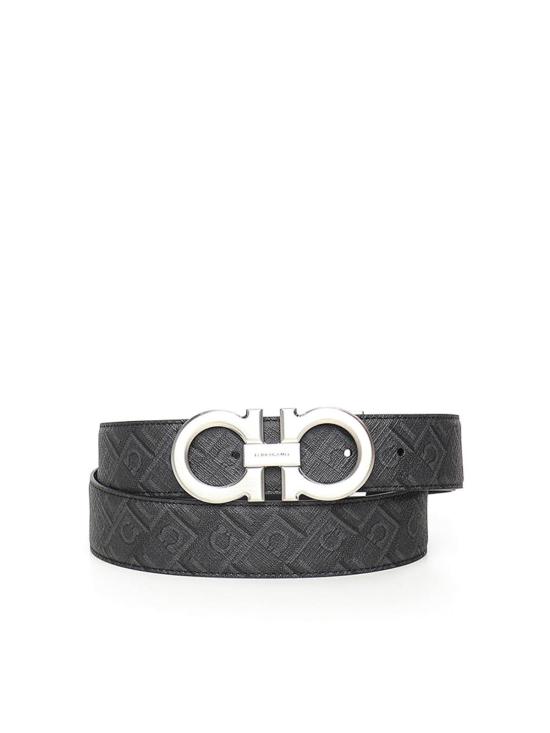 26SS 살바토레 페라가모 가죽 벨트 680E14 Black