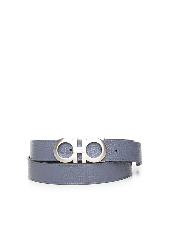 26SS 살바토레 페라가모 가죽 벨트 676E14 Grey